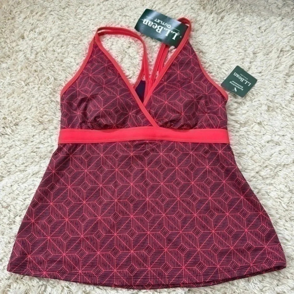 L.L Bean Womens Tankini Swimwear size 6 - Picture 1 of 12